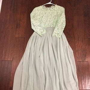 Mint green Dainty Jewels dress.